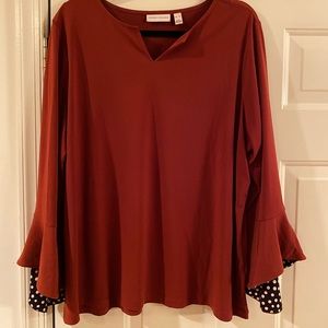 Susan Graver Liquid Knit, Bell Sleeve Tunic